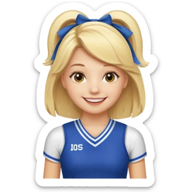 Cheer squad, blonde, Burnett  sticker