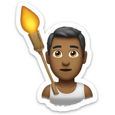 ladron con linterna sticker