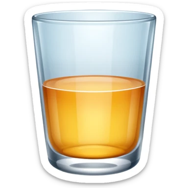 empty cup glass sticker