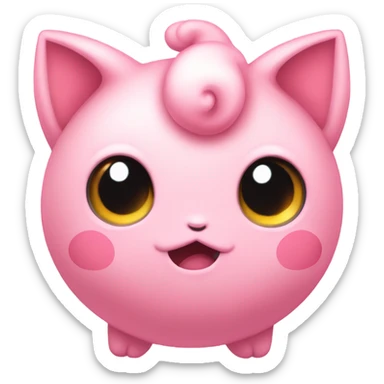 Jigglypuff pouting sticker