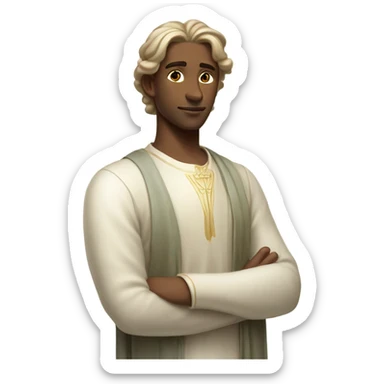 astrology virgo man white the maiden iridescent  sticker