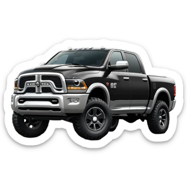 2017 Dodge Ram Ourdoorsman Black sticker