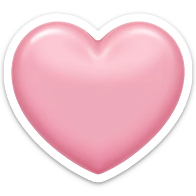 Baby pink heart sticker