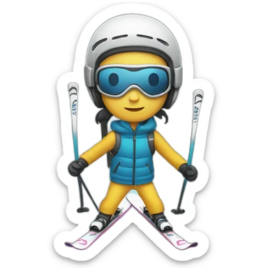 ski sticker
