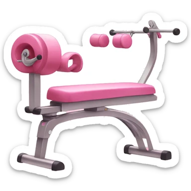 pink pilates set sticker
