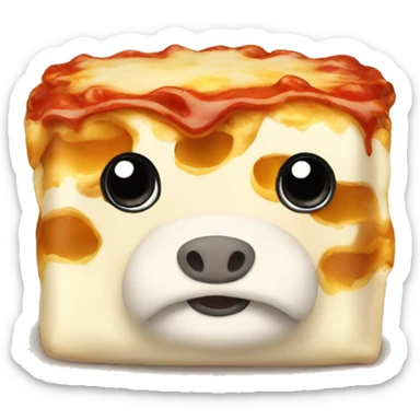 Lasagna cow sticker