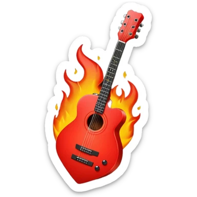 ❤️‍🔥🎸 sticker
