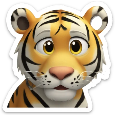 The character from Winnie and the Pooh Tiger ￼ sticker