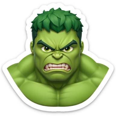 boo hulk sticker