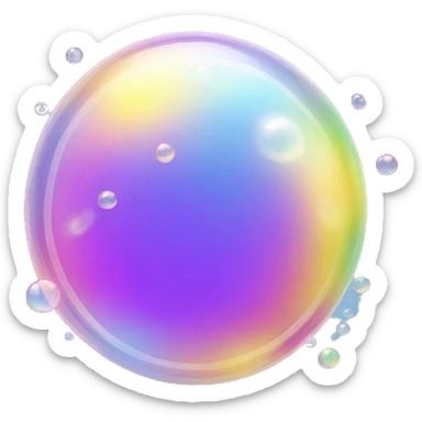 soap bubbles sticker