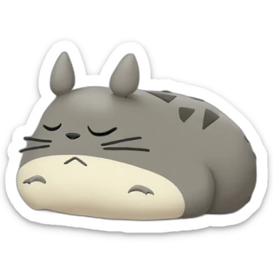 the big totoro sleeping sticker