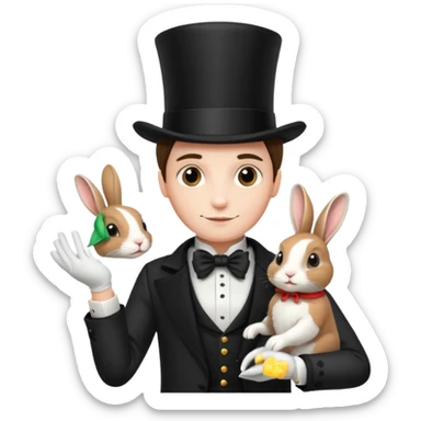 magician and pet sticker