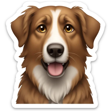 brown mongrel sticker