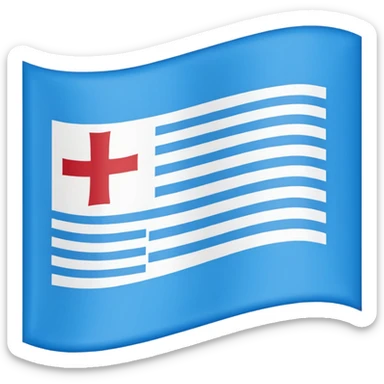 Hazme la bandera de la comunidad autónoma de galicia (España) sticker