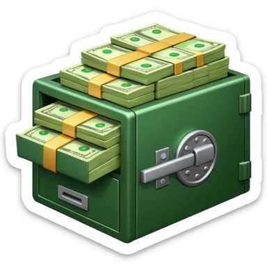 money savings in bank sticker