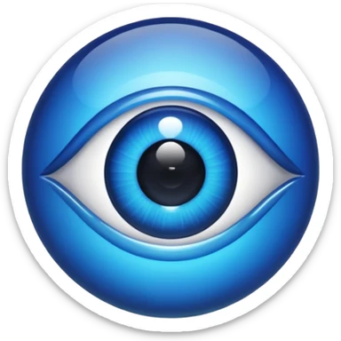 nazar eye bead sticker