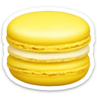one yellow macaron  sticker