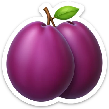 plum sticker