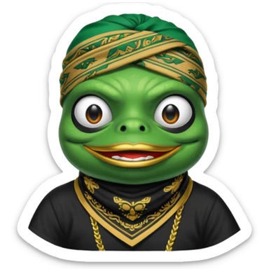 mach mir pepe emotes für twitch im chicano style sticker
