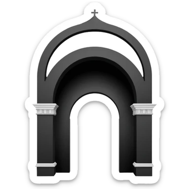 three arch like santa barbara serial sticker