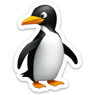 linux tux penguin sticker