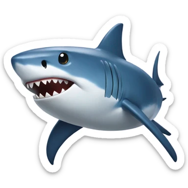 Shark wearing Yarmulke  sticker