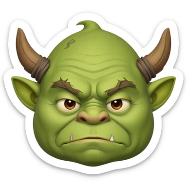 Sleepy Ogre sticker
