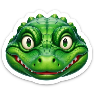 Make a dead gator emoji put x’s over its eyes and have it in a dead position sticker