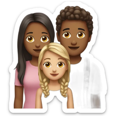 Two sisters and one angel brother sticker