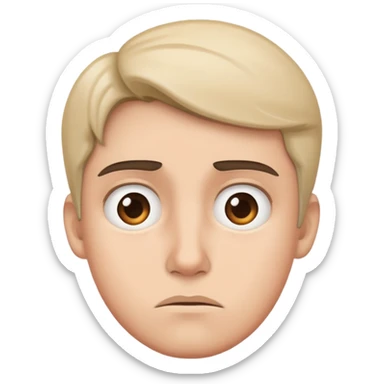 nonchalant but kinda care sticker