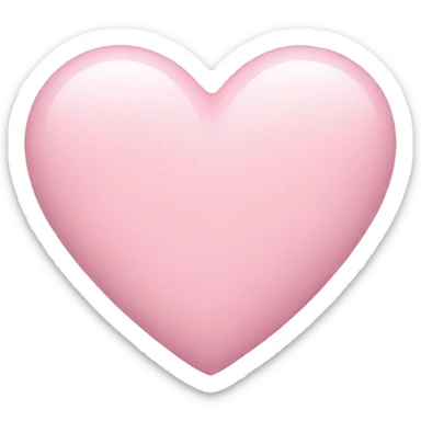 pastel pink heart sticker