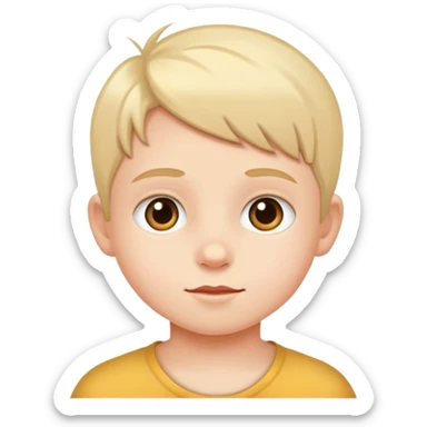 realistic portrait of a child sticker
