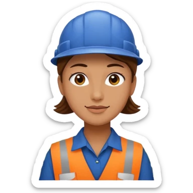 employee of a landscaping company sticker