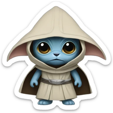 Grogu as a Sith sticker
