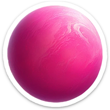 Pink planet  sticker