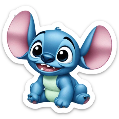 Stitch baby from cartoon Lilo& Stitch sticker