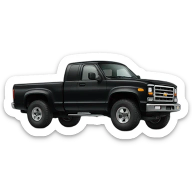 black truck sticker