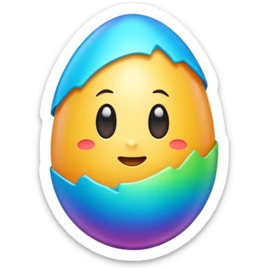 Surprise egg sticker