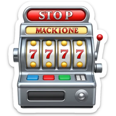 Slot machine, classic, 5 reels, the stop symbols are P-R-O-P-O sticker