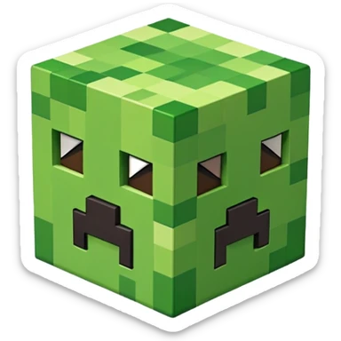 minecraft logo sticker