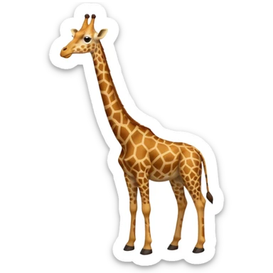 basketball player giraffe sticker