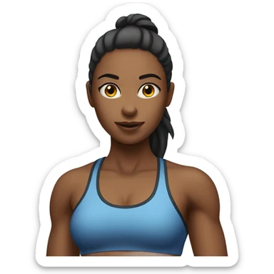 Gym girl sticker