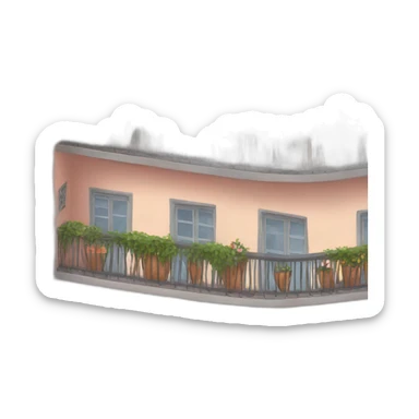 balcony morning sticker