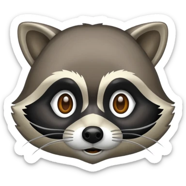 Raccoon bandit sticker