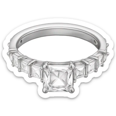 Radiant cut ring sticker