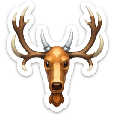 Minecraft horn antler sticker