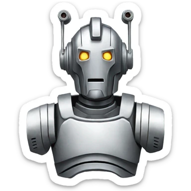 Cyberman from doctor who  sticker