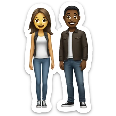 boyfriend and girlfriend  sticker