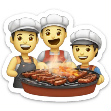 barbecue avec la mif sticker