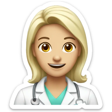 women dentist sticker